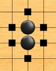 2 stones 6 liberties